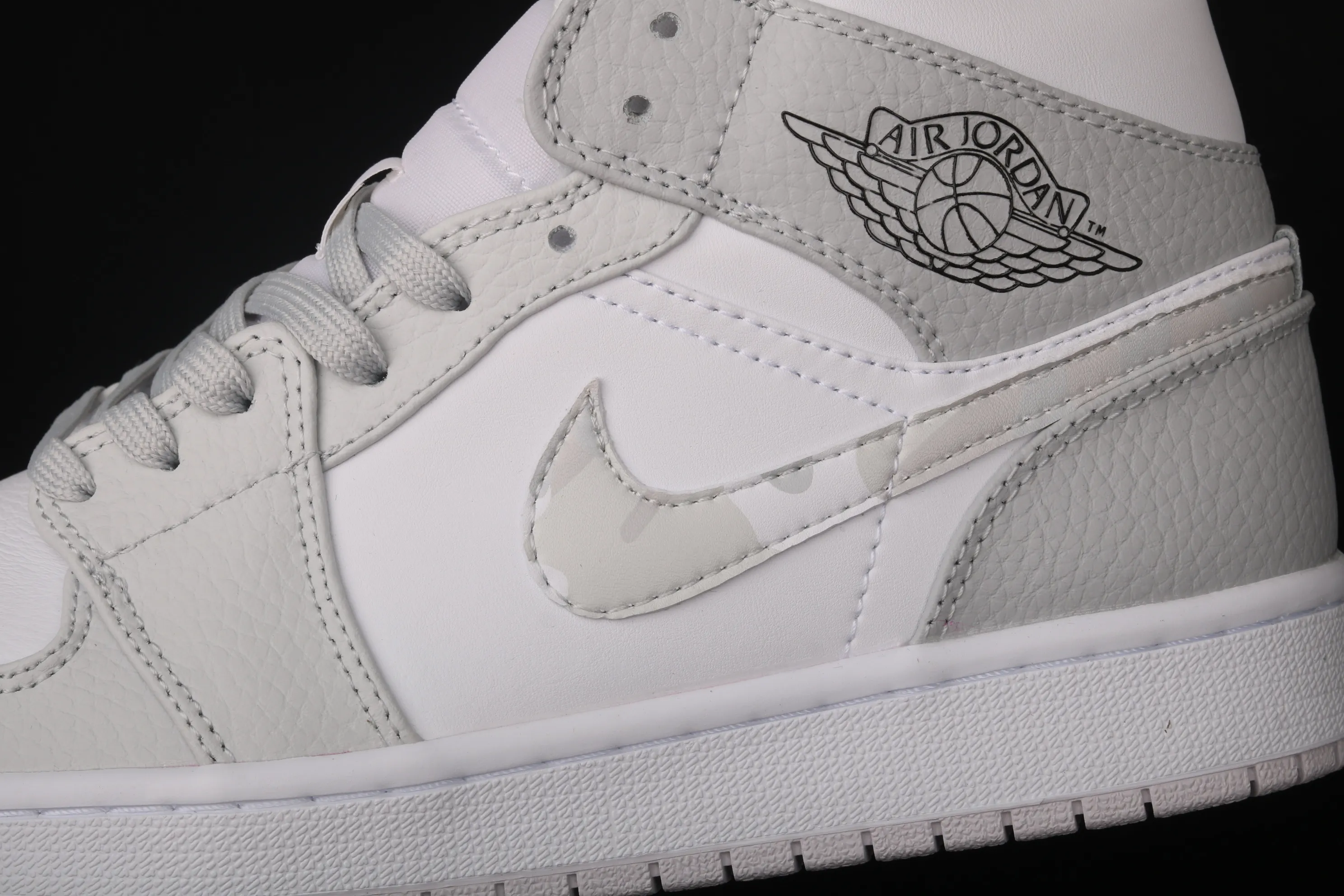 All categories Air Jordan Jordan series basketball shoes Air Jordan 1 Mid Air Jordan 1 Mid "White Camo" AJ1 Joe 1 Zhongbang white gray camouflage DC9035-100
